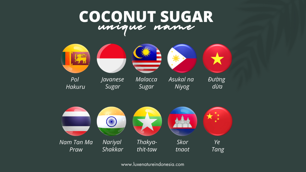 unique name of coconut sugar